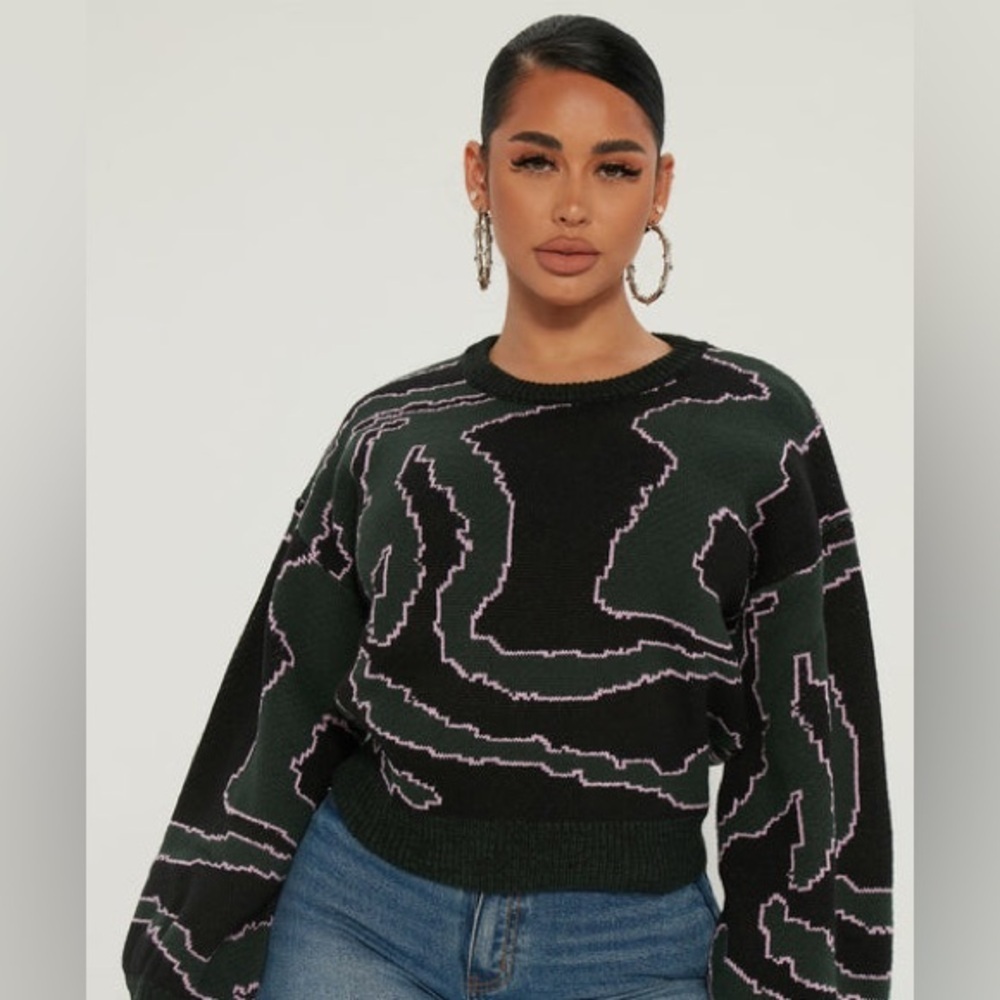 Fashion Nova Hear me Roar sweater size L sold out online - Picture 8 of 9